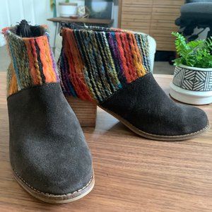 TOMS Limited Edition Booties, Size 5.5